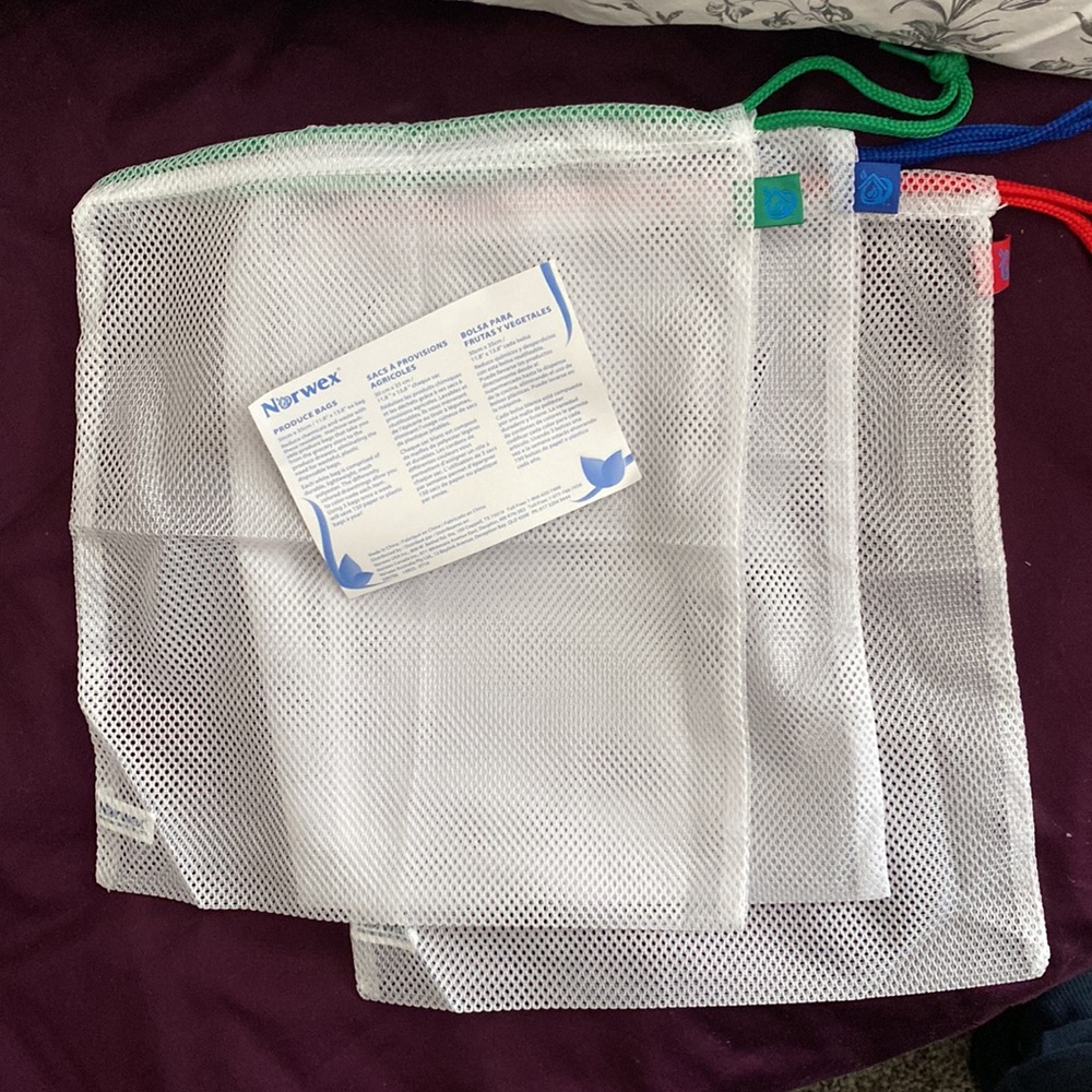 No more plastic produce bags. Reusable Produce Bags by Norwex. BNWT